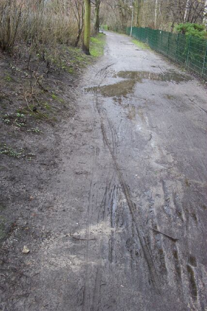 Alltagsnetz Radverkehr Altona im Park - am Golfplatz