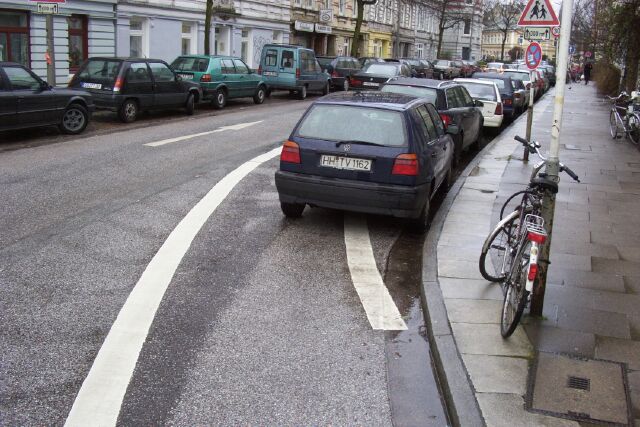 Alltagsnetz Radverkehr Altona in Straßen - Eulenstraße