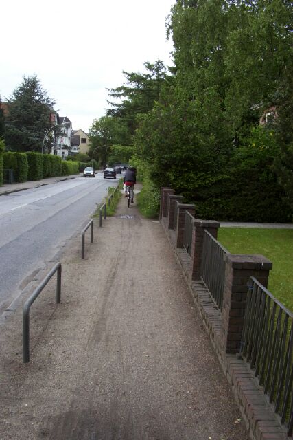 Alltagsnetz Radverkehr Altona in Straßen - in der Schenefelder Landstraße (Ring 3)