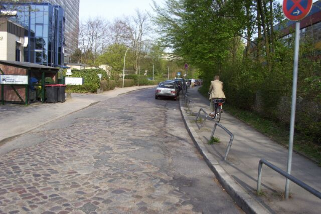 Alltagsnetz Radverkehr Altona in Straßen - im Othmarscher Kirchenweg