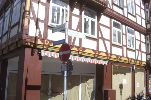 Schuhstraße im September 2005